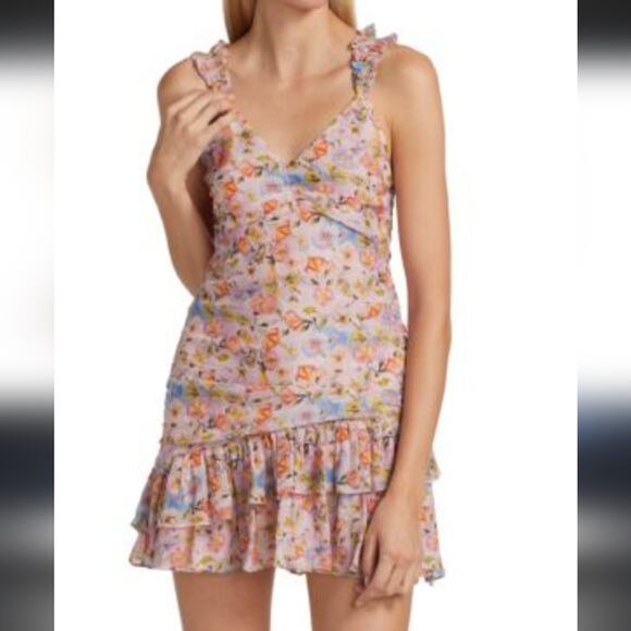 Loveshackfancy Desra Mini Dress Pastel Confetti - Picture 1 of 9